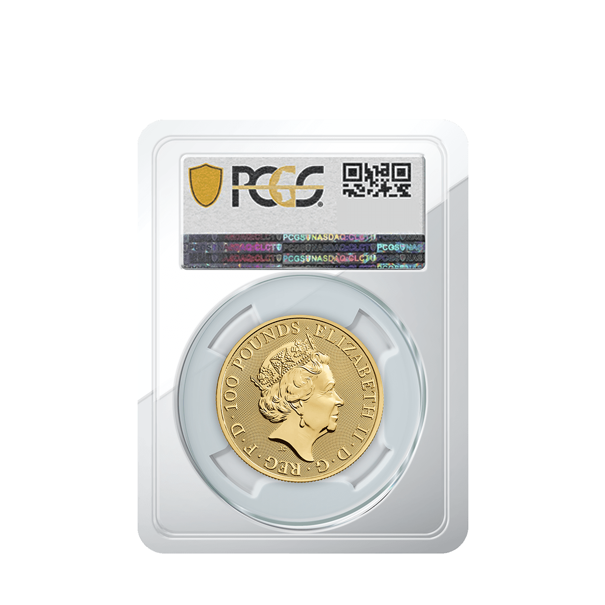1oz Gold Tudor Beast The Lion of England 2022 (MS-68) PCGS Graded
